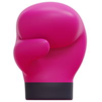 boxing glove 3d render icon illustration png