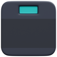 weighing 3d render icon illustration png