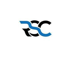 Initial RSC Letter Logo Vector Template Design Element.