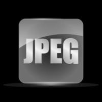 Jpeg File Icon, Flat Design Style vector