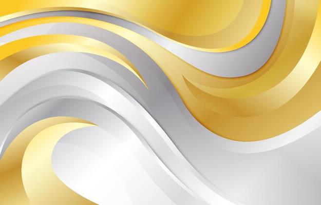 White And Gold Abstract Gradient Background
