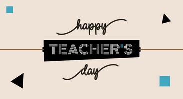 World Teachers Day Vector art for promotion or celebration. Blackboard color simple style design