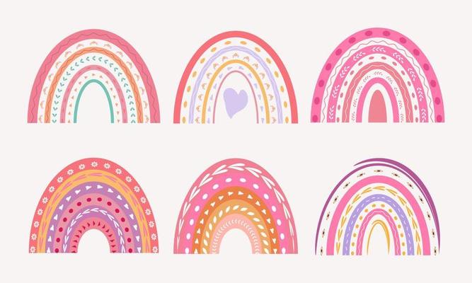 hand drawing rainbow