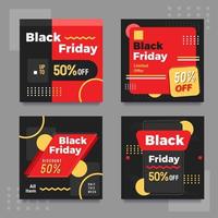 venta de oferta limitada de viernes negro simple vector