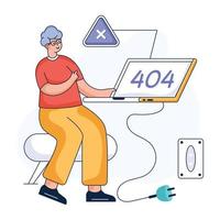 Check this flat illustration of data security vector