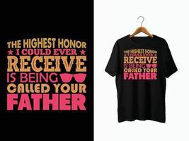 FATHER T-SHIRT DESIGN vector