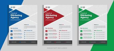 Corporate business flyer template design vector