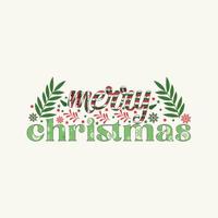 Feliz Navidad. diseño tipográfico de letras navideñas, impresión para pantalones, pancarta, afiche, taza, etc., ilustración vectorial vector
