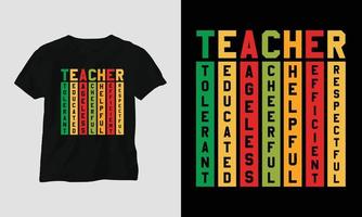 Teacher's Day T-shirt Design vector