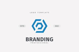 Hexagon Trade Marketing Trading Networking Vector Logo Concept