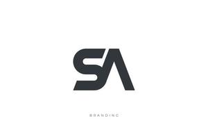 S Letter SA Combination Monogram Logo vector