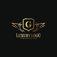 Luxury logo template for fashion boutique, hotel or restaurant branding vector