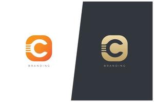 c carta logo vector concepto icono marca registrada. logotipo universal c marca