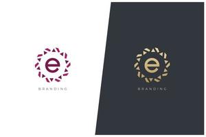 E Letter Logo Vector Concept Icon Trademark. Universal E Logotype Brand