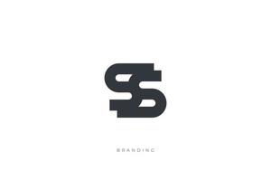 S Letter SS Combination Monogram Logo vector