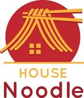 Noodles and chopsticks icons are suitable for culinary business logos related to noodle products. vector