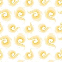 Abstract seamless pattern from round texture in trendy sand shade in watercolor manner. vector