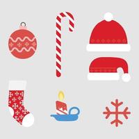 Hand Drawn Christmas, Xmas Icons Vector Illustration