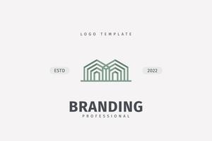 Home Vector Logo Concept Real Estate Renovation Modern Structure Architecture