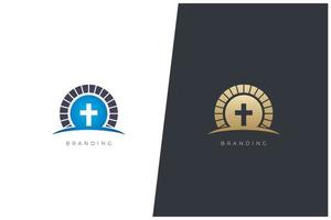 Church Vector Logo Concept Design