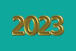 2023 New Year Holiday 3D Vector Number Design Illustration