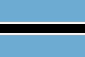bandera vectorial de botsuana. símbolo nacional del país africano vector