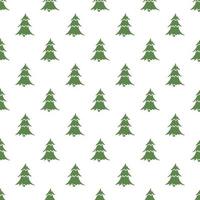 Seamless christmas tree pattern. christmas tree ornament. Doodle illustration with christmas tree vector