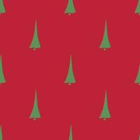 Seamless christmas tree pattern. christmas tree ornament. Doodle illustration with christmas tree vector