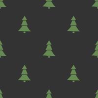 Seamless christmas tree pattern. christmas tree ornament. Doodle illustration with christmas tree vector