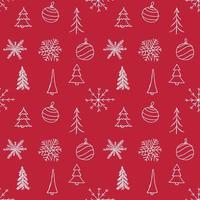 Seamless christmas pattern. New year background vector