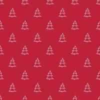 Seamless christmas tree pattern. christmas tree ornament. Doodle illustration with christmas tree vector