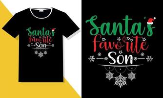 Christmas typography t shirt design vector