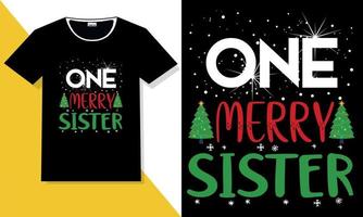 Christmas typography t shirt design vector