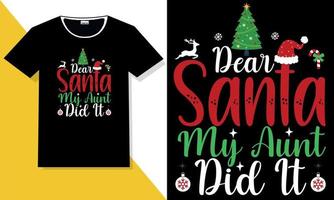 Christmas typography t shirt design vector