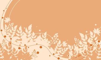 vector de ilustración de fondo de otoño. fondo plano de otoño. fondo de otoño con hojas. se puede utilizar para afiches, pancartas, volantes, invitaciones, sitios web o tarjetas de felicitación. ilustración vectorial