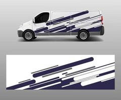 modern simple design for van graphics vinyl wrap template vector