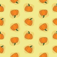 feliz halloween o estampado de calabaza sin costuras. resumen de calabaza para impresión, corte y manualidades ideal para tazas, pegatinas, plantillas, web, portada. pegatinas de pared, decoración del hogar y más. vector