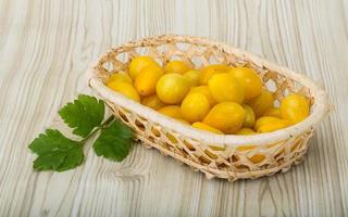 Yellow cherry tomatoes photo