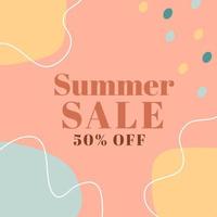 Summer sale background design vector