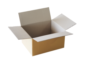 caja de papel marrón vacía para mostrar su producto png