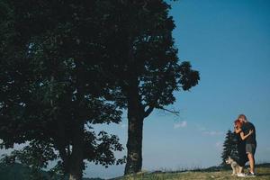 Photo of a couple in the mountains