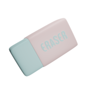 Eraser 3d model png
