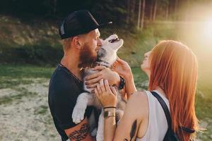 Photo of a couple in the hill