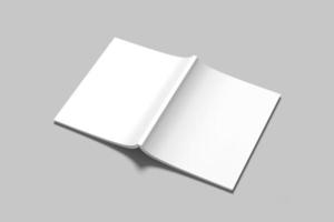 Us Letter Magazine Mockup Blank photo