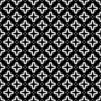 Black and white seamless pattern texture. Greyscale ornamental graphic design. vector