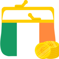 drapeau irlandais dessiné à la main, eur dessiné à la main png