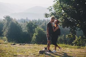 Photo of a couple in the mountains