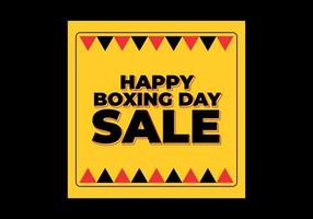 Text effect design, happy boxing sale vector