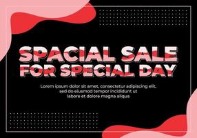 Text effect design, special sale for special day vector