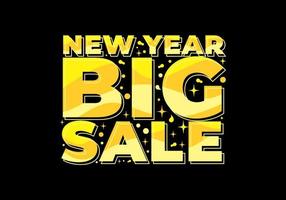 Text effect design, new year big sale vector